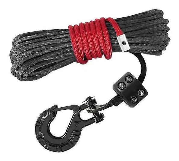 1/4\"x50ft 10 000LBS Syntetisk Vinschrep för 4WD ATV UTV Terräng—ls