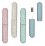 4-pack resetandborstfodral, bärbar andningsbar tandborsthållare för resor/camping/skola/hem Wuqx