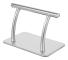 Frisör fotstöd - Fotstöd till frisörstol - Rostfritt stål - 30 x 19 cm - Icke-elektrisk - Silver