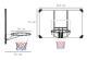 Justerbar basketkorg för inomhus- och utomhusbruk | Färg: Svart/Vit | Mått: 61x113x73 cm