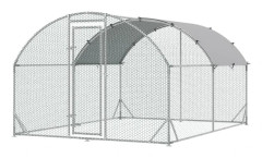 Hönshus för höns, kaniner och ankor | Färg: Grå | Mått: 380x280x197 cm
