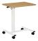 Mobilt laptopbord - Justerbart i höjdled | Färg: Natur+vit | Mått: 65x48x70-110 cm