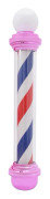 Barber pole väggskylt - LED roterande frisörlampa 100 cm - 220 V EU-kontakt - 15 W - Inne/ute - Ljuseffekt typ 2