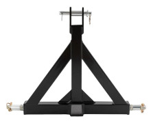 Traktor dragkrok adapter - Triangulärt dragstångsfäste - Passar standard 5 cm släpvagnsdrag - Kraftigt järn - Flyttbar hängögla