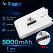 Dammsugarbatteri 5000 mAh - Li-ion Ersättningsbatteri 14-pin - För sladdlös handdammsugare V8 V9 V10 V9P XR VVN3 VVN4 - 1 st