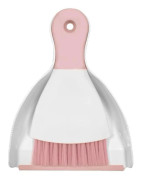 Minikvast och sopskyffel, litet sopskyffel- och borstset, köksbord, tangentbord, soffa, husdjur (rosa)
