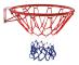Basketkorg för inom- och utomhusbruk - Väggmontering | Färg: Röd + Blå + Vit