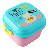 Tecknad Hälsosam Plast Matlåda Mikrovågsugn Lunch Bento Lådor Matbehållare Porslin Barn Barn Matlåda 2