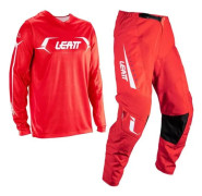 Motocrosskombination Leatt Kit 3.5 - röd/vit