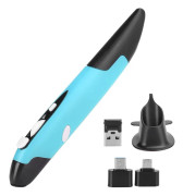 USB-datorstylus PC-delar Trådlös 2.4G Muspenna Typ Personlig Innovativ Vertikal (Blå PR-03)