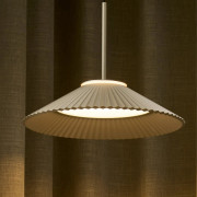 Ballerina LED-hänglampa, krämfärgad, Ø 35 cm – LOOM DESIGN - Vardagsrum - Modern - Aluminium - Med en ljuskälla