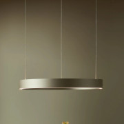 Velora LED-hänglampa, krämfärgad, Ø 60 cm, dimbar – LOOM DESIGN - Vardagsrum - Modern - Aluminium - Med en ljuskälla