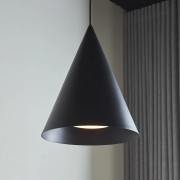 Hanzu hänglampa, Ø 35 cm, svart, E27 – LOOM DESIGN - Vardagsrum - Modern - Aluminium - Med en ljuskälla