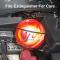 Brandbekämpningsboll, 0,5 kg, 11 cm diameter, automatisk aktivering vid 70°C, effektiv för 1,2 m³, släcker på 3 sekunder