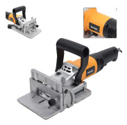 Elektrisk fräsmaskin, 0-90° justerbar vinkel, 760W effekt, 11600rpm hastighet, tennon djup 0-18mm, höjdjustering 0-22mm