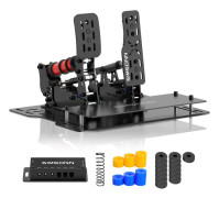 Sim Racing Simulator Pedaler, PC-kompatibilitet, USB 3.0-anslutning,Plus X Black H 2-2-1