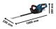 Bosch Professional 18V Sladdlös häcksax GHE 18V-50 (20 mm klipp, kniv på 50 cm, borstlös motor) utan batteri