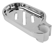 Justerbar tvålkopp för duschstänger - Praktisk badrumspryl - Passar 22 mm rördiameter - ABS-material - Tillbehör för duschstång