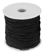 Svart elastisk tråd DIY pärltråd pärlsnöre för armband smyckestillverkning hantverk