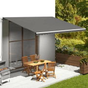 Maison Exclusive - Ersättningstyg för markis Antracit 5x3,5 m