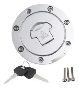 Motorcykel bränsletanklock, tanklock med lås och 2 nycklar för CBR600RR 2003-2014 CBR600F4 F4i 2001 2002 2003 2004 2005 2006, Låsbart bränsletanklock