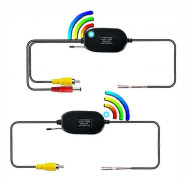 Universal 2.4G trådlös bilkamera sändare mottagare kit för backkamera backspegel monitor RCA videokabel adapter 12V