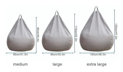 Ny extra stor sittsäck sofföverdrag inomhus lat fåtölj för vuxna barn kampanjpris khaki 80*90cm khaki 80*90cm Khaki 80 * 90cm