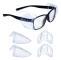 Set med 2 par sidoskydd för skyddsglasögon - Transparent sidoskydd - Universellt sidoskydd - För små och medelstora glasögon