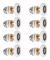 Shower Door Roller, Sliding Door Wheel, Shower Enclosure Rollers, Replacement Wheel for Roller with 27mm Wheel Diameter, 8 Pieces