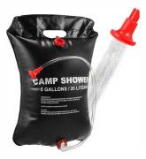 Campingdusch sol, 20L solarduschväska bärbar campingdusch solardusch med duschhuvud campingduschväska