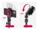 Universal telefonstativfäste mobiltelefonhållare med 2 kallskor för 6-9 cm för smartphones stativ smartphonefäste ST 06S 2575
