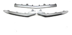 3 st krom främre stötfångare lister läpplist för Benz E-klass W212 14-16 A2128852774 A2128852874-Yvan Silverplätering Silver plating