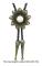 Solformad sten Cowboy Bolo Tie Western flätad konstläderrep slips smycken skjortkedja amerikanskt halsband green