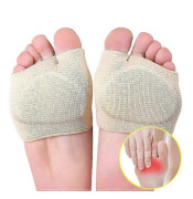 Metatarsaldynor för kvinnor och män, fotvalkskudde - Gelhylsor, kuddar - Mjuka tygsockor för stöd