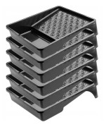 KADAX Stor Färgbricka 255x330 Mm För Färgrullar Set Svart 6 Styck
