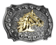 Vintage Western Bältesspänne Långhornig Tjurbältesspänne Metallbältesspänne För Män Cowboy Stort Cowboybältesspänne Tjurhuvud hästhuvud