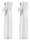300 ml Hårsprayflaska, 2-pack påfyllningsbar tom vattenmist sprayflaska, ultrafin hårspray