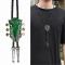 Röd Justerbar Bolo Slips med Gitarrhänge för Kvinnor - Perfekt för Kvällsfester, Dansevenemang och Musikentusiasters Kostymtillbehör (FMY) Blue