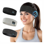 2026 Pannbands-stil huvudduk fitness svettabsorberande hörlurar, kapabla att ringa samtal, utomhus stickat pannband, trådlösa Bluetooth-hörlurar