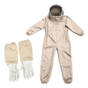 LUSKYKA® Biodlardräkt – Unisex – Avtagbar slöja – Naturlig bomull – Halsduk ingår – Elastisk midja