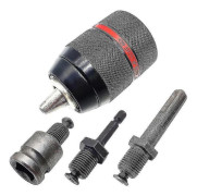 1,5-13 mm nyckellös borrchuck 1/2 tum-20UNF med SDS-Plus 1/4 tums hex 1/2 tums hylsnyckeladapter