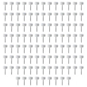 100 st miniullpoleringshjul 3 mm skaft polerhjul polerborste roterande slipborste handslipningsverktyg White