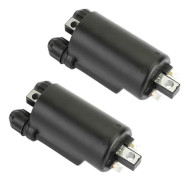 2X Motorcykel Tändspole för Honda CB 400 450 500 550 600 650 750 900 1000 1100 Svart