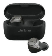 True Wireless Bluetooth-hörlurar, brusreducerande, inbyggd Alexa, 28 timmars batteritid, för löpning och sport, ergonomisk design med 4 mikrofoner Black
