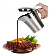 Sås Termos 500ml Såssnipa Med Lock, Dubbelväggig Rostfri Isolerad Såsvärmare Såsserveringskanna För Sås, Grädde, Sås, Salladsdressing B