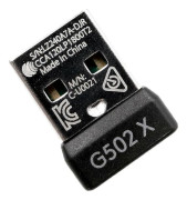 USB-dongel musmottagaradapter ersättning för G502X / G502X Plus Lightspeed trådlös spelmus Black