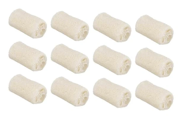 NATURE 30x ekologiska luffasvampar Luffa Spa Exfolierande Skrubb Naturlig Luffa Kroppstvätt Svamp Tar bort död hud Tillverkad tvål JH4 Vit