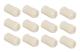 NATURE 30x ekologiska luffasvampar Luffa Spa Exfolierande Skrubb Naturlig Luffa Kroppstvätt Svamp Tar bort död hud Tillverkad tvål JH4 Vit