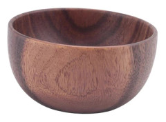 Trä för frukter, sallader och nudlar, salladsträskål 5.1X2.4Inch