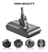Reservbatteri V8 - Batteripack för sladdlös dammsugare - 21,6V 12800mAh hög kapacitet Li-ion - kompatibel med V8 Animal/Absolute - V8 12800mAh